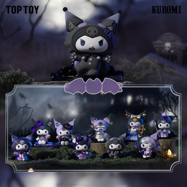 2302355610100_1 TOP TOY Sanrio Kuromi Werewolf Kill Blind Box - Cute Collectible Car Decor Figure, Limited Edition Anime Doll (2025 New)