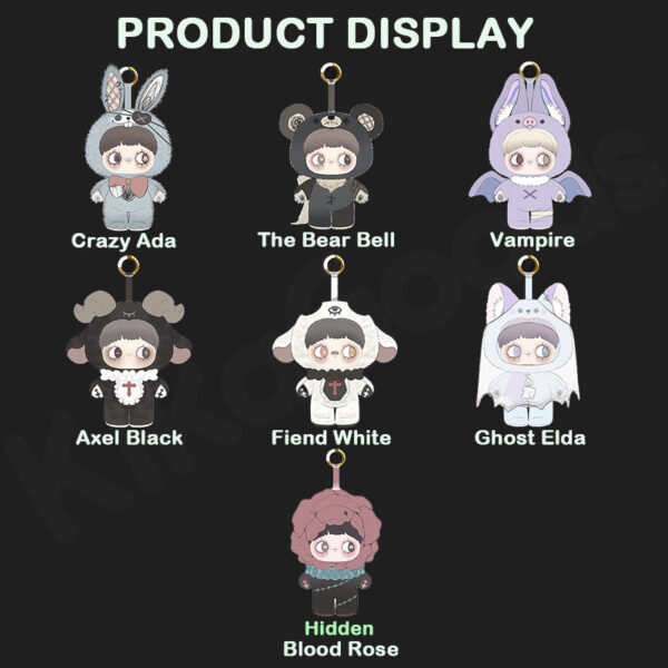 DS220100-4387-00-Product_Display MayMei Dark Forest Plush Blind Box - Cute Collectible Mystery Toy Set, Gothic Stuffed Animals for Kids & Teens (2025 New)