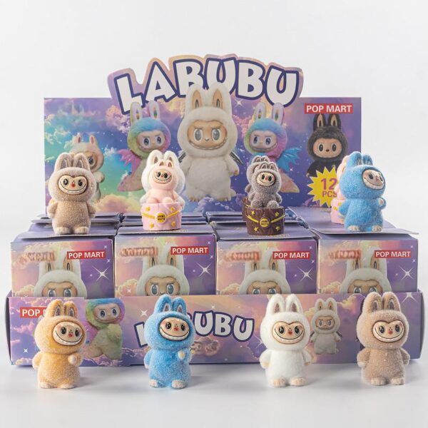 O1CN01V2OTMe2N7aRTePsPe_!!2216396819916-0-cib POP MART Labubu Plush Flocked Figure – Collectible Blind Box Toy for Kids, Cute Gift & Decor (2025 New)