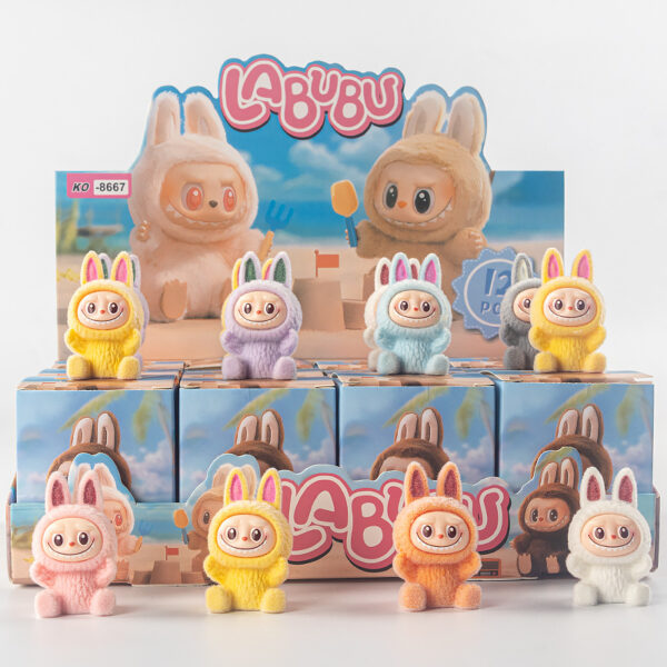 O1CN01cGbNSc2N7aRSQz0xt_!!2216396819916-0-cib POP MART Labubu Plush Flocked Figure – Collectible Blind Box Toy for Kids, Cute Gift & Decor (2025 New)